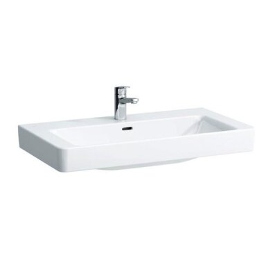 Baldinis praustuvas PRO S 85x46 cm, su 1 anga maišytuvui viduryje Baldinis praustuvas PRO S 85x46 cm, su 1 anga maišytuvui viduryje