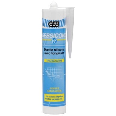 Baltas silikonas "GEBSICONE W" 310ml. (893400) Baltas silikonas "GEBSICONE W" 310ml. (893400)