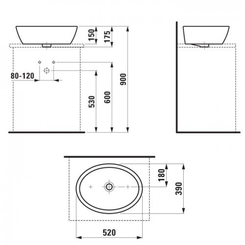 Baltas PRO A praustuvas-dubuo 52x39x17,5cm, be angos maiš., su nušlif. apačia 1 Baltas PRO A praustuvas-dubuo 52x39x17,5cm, be angos maiš., su nušlif. apačia 1