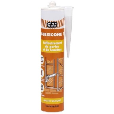 Bespalvis silikonas "GEBSICONE W" 310 ml. (893403) Bespalvis silikonas "GEBSICONE W" 310 ml. (893403)