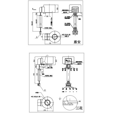 Elektromagnetinio išsiplėtimo vožtuvo (EEV) ritė nuo GWH24YE-S6DBA2A/O(LCLH) QA(Q)12-GL-01-RK  d15,5; d38,5