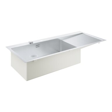 Grohe nerūdijančio plieno plautuvė K1000, dubuo 71 x 40 cm, dubuo kairėje Grohe nerūdijančio plieno plautuvė K1000, dubuo 71 x 40 cm, dubuo kairėje