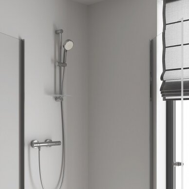Grohtherm 800 Cosmopolitan termostatinis maišytuvas dušui (metal rankenėlės) chromas 5