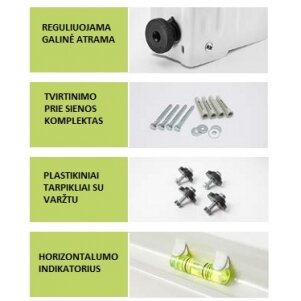 Horizontalaus profilio laikiklis (iki 140kg, 800x465x375mm) 1