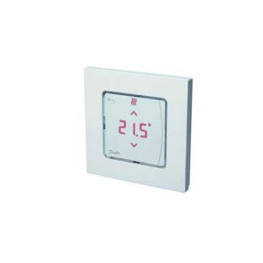Icon™ su displėjumi, įleidžiamas į sieną patalpos termostatas 230V/50Hz, temp. ribos 5-35C, 3A/230V AC Icon™ su displėjumi, įleidžiamas į sieną patalpos termostatas 230V/50Hz, temp. ribos 5-35C, 3A/230V AC