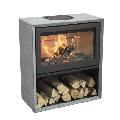 Krosnelė CONTURA 320T, juoda, su muilo akmeniu (798355, 803670) Krosnelė CONTURA 320T, juoda, su muilo akmeniu (798355, 803670)