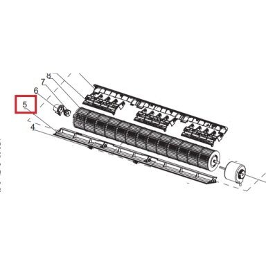 Lamelės Gree 10512503 Lamelės Gree 10512503