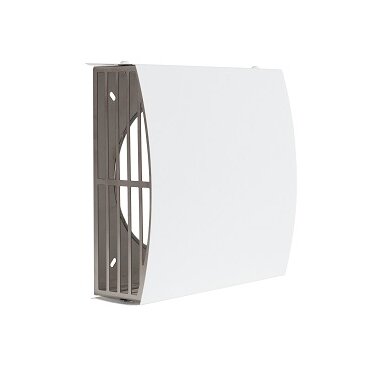 Lauko padavimo/ištraukimo grotelės - stogelis d125 baltos sp.