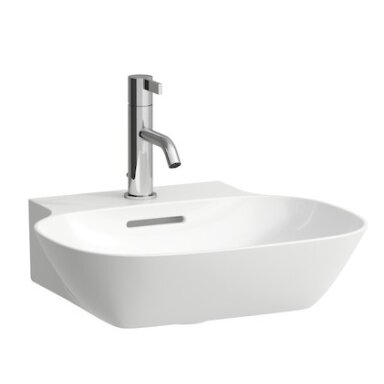 Mažas praustuvas INO 450x410 mm, 1 skyle maišyt., Saphir Keramik, baltas Mažas praustuvas INO 450x410 mm, 1 skyle maišyt., Saphir Keramik, baltas