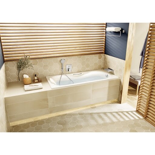 MALIBU emaliuota ketaus vonia 160 × 70 cm, antislip, balta 2 MALIBU emaliuota ketaus vonia 160 × 70 cm, antislip, balta 2