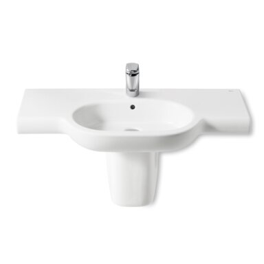 MERIDIAN Praustuvas 100 × 46 cm, su tvirtinimo elementais, su anga maišytuvui MERIDIAN Praustuvas 100 × 46 cm, su tvirtinimo elementais, su anga maišytuvui