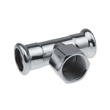 Nerūd. plieno Therm Inox pres. trišakis su vid. sr. 22x3/4Vx22 Nerūd. plieno Therm Inox pres. trišakis su vid. sr. 22x3/4Vx22