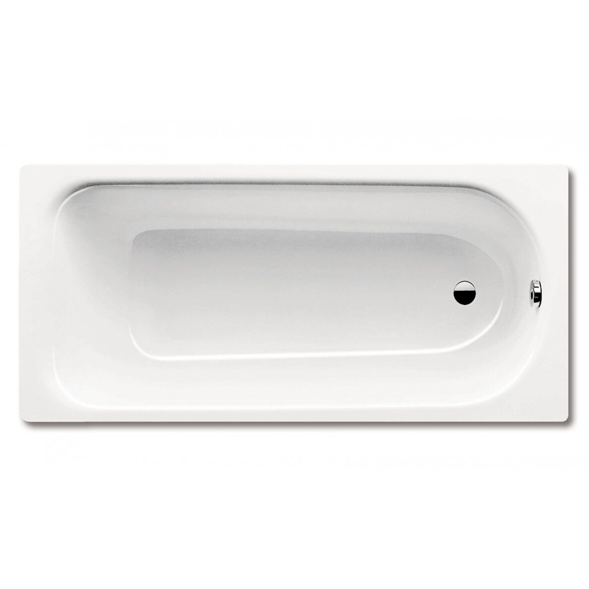 Plieninė vonia SANIFORM PLUS STAR 180X80 su skylutėmis rankenoms,balta