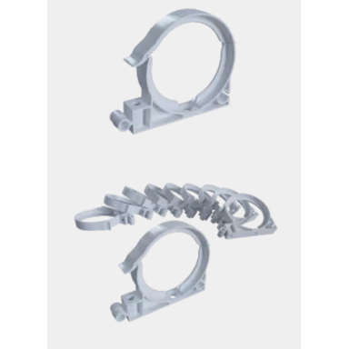 Plastikinis laikiklis 75 mm ortakiui. Komplekte 10 vnt.
