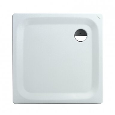 Plieninis dušo padėklas PLATINA 90x90x3 cm, baltas Plieninis dušo padėklas PLATINA 90x90x3 cm, baltas