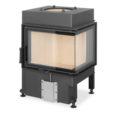 Plieninis židinio ugniakuras Romotop Dynamic DR3SG21 55.44.42, kampe sudurtu dešinės pusės stiklu Plieninis židinio ugniakuras Romotop Dynamic DR3SG21 55.44.42, kampe sudurtu dešinės pusės stiklu