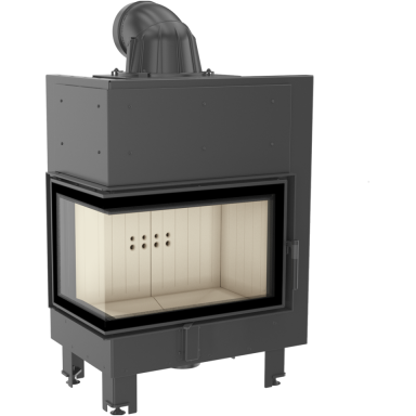 Plieninis židinys MBM L/BS 10kW