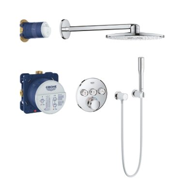Potinkinė dušo sistema Grohtherm Smartcontrol Perfect, 3 valdikliai Potinkinė dušo sistema Grohtherm Smartcontrol Perfect, 3 valdikliai