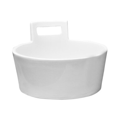 Praustuvas-dubuo ART Džber (Tub) 410 mm, su neuždaromu d.v., baltu keramikiniu dangt., baltas Praustuvas-dubuo ART Džber (Tub) 410 mm, su neuždaromu d.v., baltu keramikiniu dangt., baltas