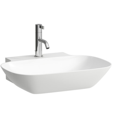 Praustuvas INO 560x450x145 mm, šlifuota apačia, 1 skyle maišyt., baltas Praustuvas INO 560x450x145 mm, šlifuota apačia, 1 skyle maišyt., baltas