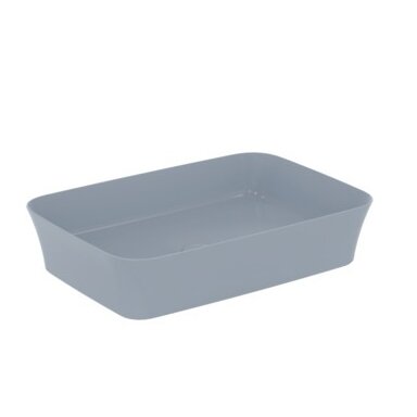 Praustuvas montuojamas ant stalviršio Ideal Standard Ipalyss 55x38 cm, be perlajos, su dugno vožtuvu, Powder Blue Praustuvas montuojamas ant stalviršio Ideal Standard Ipalyss 55x38 cm, be perlajos, su dugno vožtuvu, Powder Blue