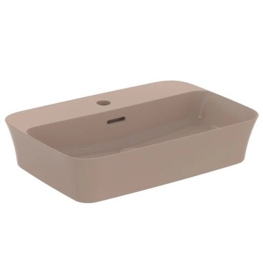 Praustuvas montuojamas ant stalviršio Ideal Standard Ipalyss 55x38 cm, su perlaja, su dugno vožtuvu, Kashmir Praustuvas montuojamas ant stalviršio Ideal Standard Ipalyss 55x38 cm, su perlaja, su dugno vožtuvu, Kashmir