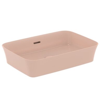 Praustuvas montuojamas ant stalviršio Ideal Standard Ipalyss 55x38 cm, su perlaja, su dugno vožtuvu, Nude Praustuvas montuojamas ant stalviršio Ideal Standard Ipalyss 55x38 cm, su perlaja, su dugno vožtuvu, Nude