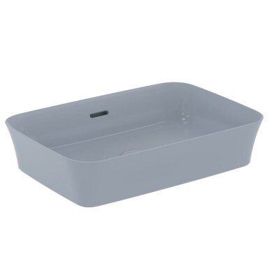 Praustuvas montuojamas ant stalviršio Ideal Standard Ipalyss 55x38 cm, su perlaja, su dugno vožtuvu, Powder Blue Praustuvas montuojamas ant stalviršio Ideal Standard Ipalyss 55x38 cm, su perlaja, su dugno vožtuvu, Powder Blue