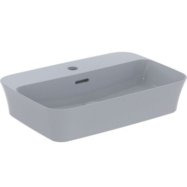 Praustuvas montuojamas ant stalviršio Ideal Standard Ipalyss 55x38 cm, su perlaja, su dugno vožtuvu, Powder Blue Praustuvas montuojamas ant stalviršio Ideal Standard Ipalyss 55x38 cm, su perlaja, su dugno vožtuvu, Powder Blue