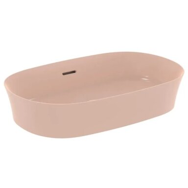 Praustuvas montuojamas ant stalviršio Ideal Standard Ipalyss 60x38 cm, su perlaja, su dugno vožtuvu, Nude Praustuvas montuojamas ant stalviršio Ideal Standard Ipalyss 60x38 cm, su perlaja, su dugno vožtuvu, Nude