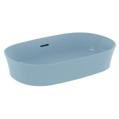 Praustuvas montuojamas ant stalviršio Ideal Standard Ipalyss 60x38 cm, su perlaja, su dugno vožtuvu, Powder Blue Praustuvas montuojamas ant stalviršio Ideal Standard Ipalyss 60x38 cm, su perlaja, su dugno vožtuvu, Powder Blue
