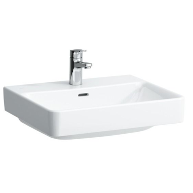 Praustuvas PRO S  550x465 su 1 skyle maišytuvui, baltas