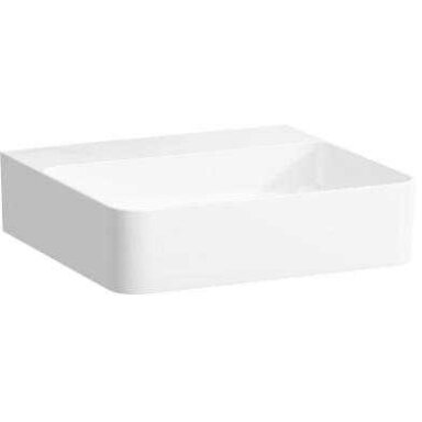 Praustuvas VAL 450x420 mm, be skylės maišytuvui, SaphirKeramik, baltas Praustuvas VAL 450x420 mm, be skylės maišytuvui, SaphirKeramik, baltas