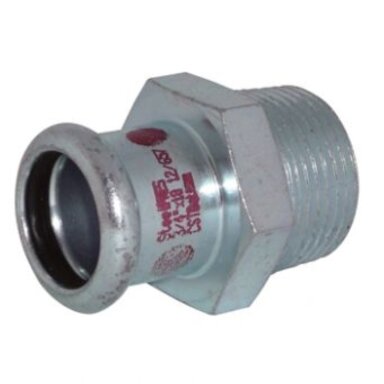 Presuojamas cinkuoto plieno antgalis RM Steelpress, Išorinis sriegis, 3/4"x18