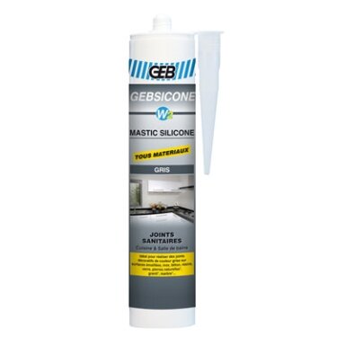 Sanitarinis silikonas "GEBSICONE W2 TRANS" 310ml. (skaidrus) (892201) Sanitarinis silikonas "GEBSICONE W2 TRANS" 310ml. (skaidrus) (892201)