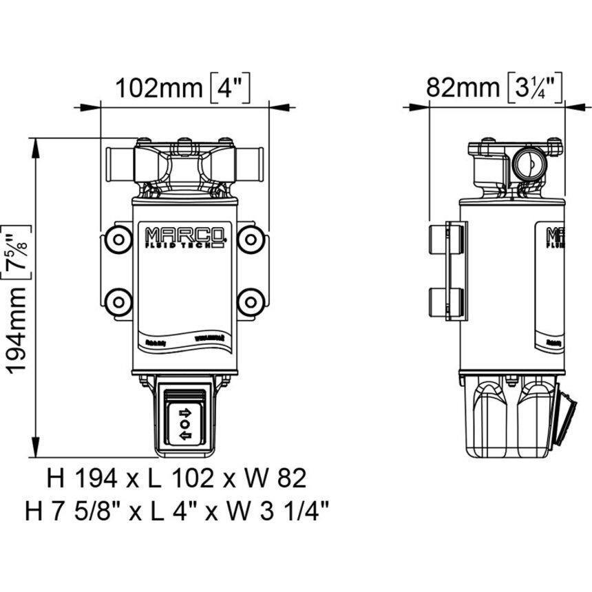 Savisiurbis 12V siurblys su reversu UP1JR 12V 1 Savisiurbis 12V siurblys su reversu UP1JR 12V 1