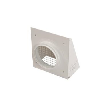Sieninės grotelės su apsauginiu gaubtu d160 mm baltos sp. Sieninės grotelės su apsauginiu gaubtu d160 mm baltos sp.