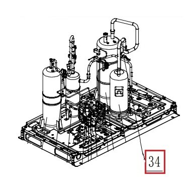 Slėgio jutiklis kasetei Gree GMV-335WM/B-X 4602000910