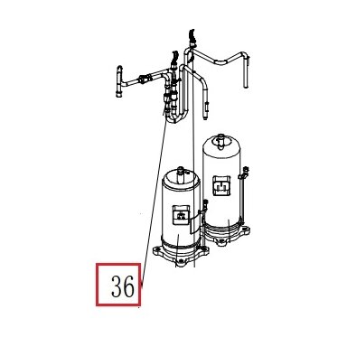 Slėgio jutiklis kasetei Gree GMV-400WM/B-X, GMV-450WM/B-X 4602000912
