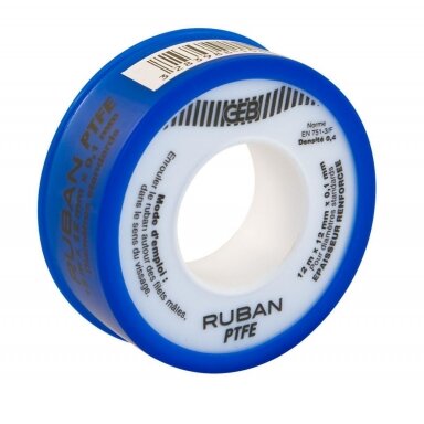 Tefloninė juosta 12mm, ilgis 12m, storis 0,1 mm Tefloninė juosta 12mm, ilgis 12m, storis 0,1 mm