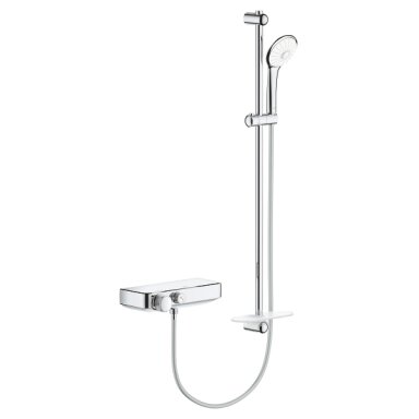 Termostatinė dušo sistema Grotherm SmartControl, 1 valdiklis, chromas Termostatinė dušo sistema Grotherm SmartControl, 1 valdiklis, chromas