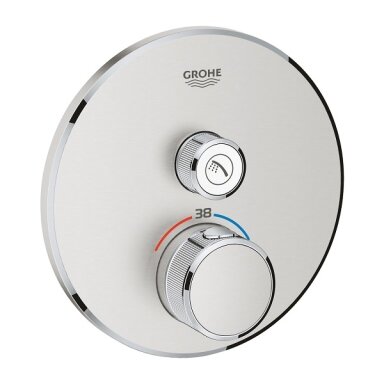 Virštinkinė dušo maišytuvo dalis Grohtherm Smartcontrol, 1 padėtis, nerudijančio pl.sp. Virštinkinė dušo maišytuvo dalis Grohtherm Smartcontrol, 1 padėtis, nerudijančio pl.sp.