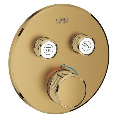 Virštinkinė dušo maišytuvo dalis Grohtherm SmartControl, 2 valdikliai, brushed cool sunrise Virštinkinė dušo maišytuvo dalis Grohtherm SmartControl, 2 valdikliai, brushed cool sunrise
