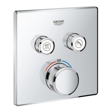 Virštinkinė dušo maišytuvo Grohtherm Smartcontrol dalis, 2 valdikliai, chromas Virštinkinė dušo maišytuvo Grohtherm Smartcontrol dalis, 2 valdikliai, chromas